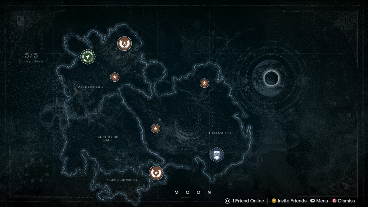 All locations on Moon.