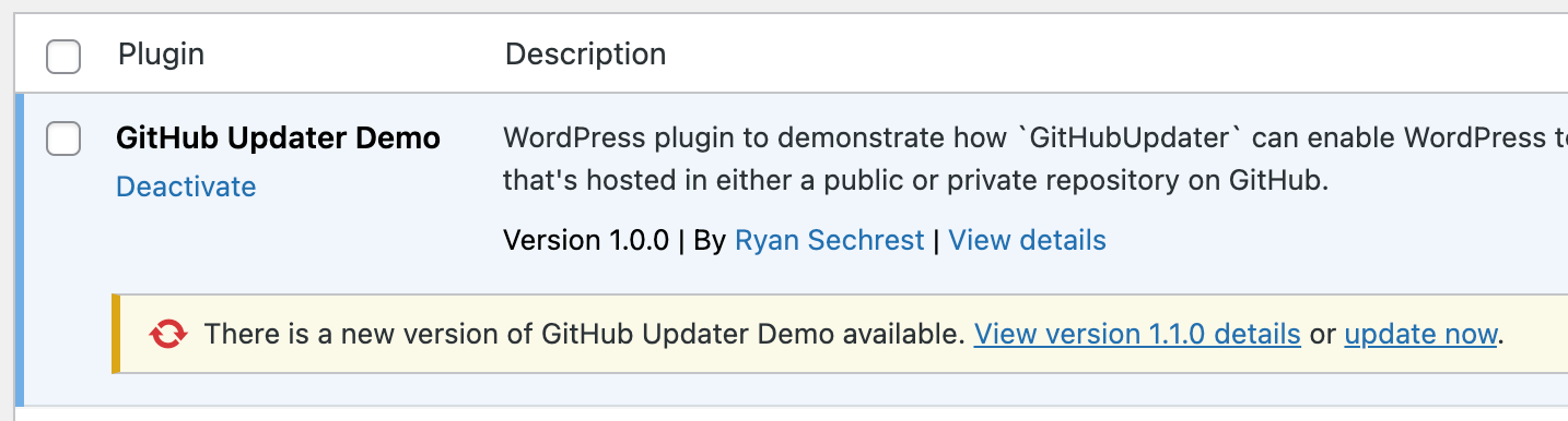 How to enable WordPress to update your custom plugin hosted on GitHub